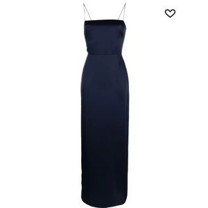 Reformation Frankie Silk Dress - Black